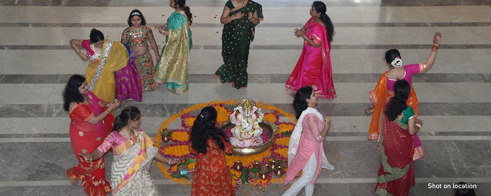 A serene Ganesha temple rises at New Cuffe Parade