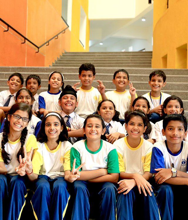 Lodha World School Happy Students