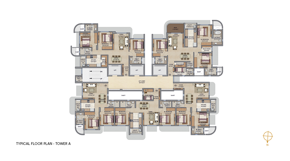 Lodha Bel Air Jogeshwari Floor Plan - Tower A