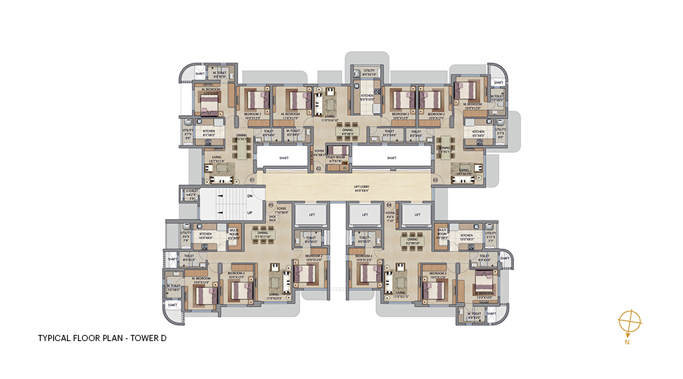 Lodha Bel Air Jogeshwari Floor Plan - Tower D