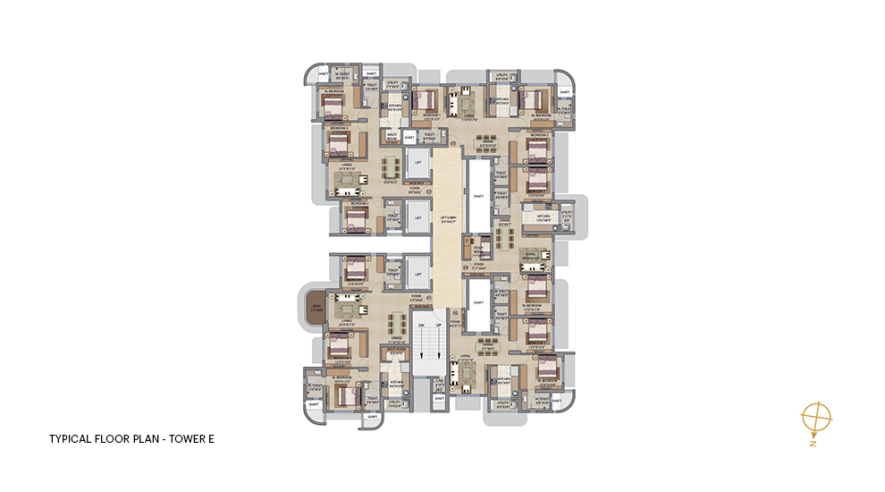Lodha Bel Air Jogeshwari Floor Plan - Tower E