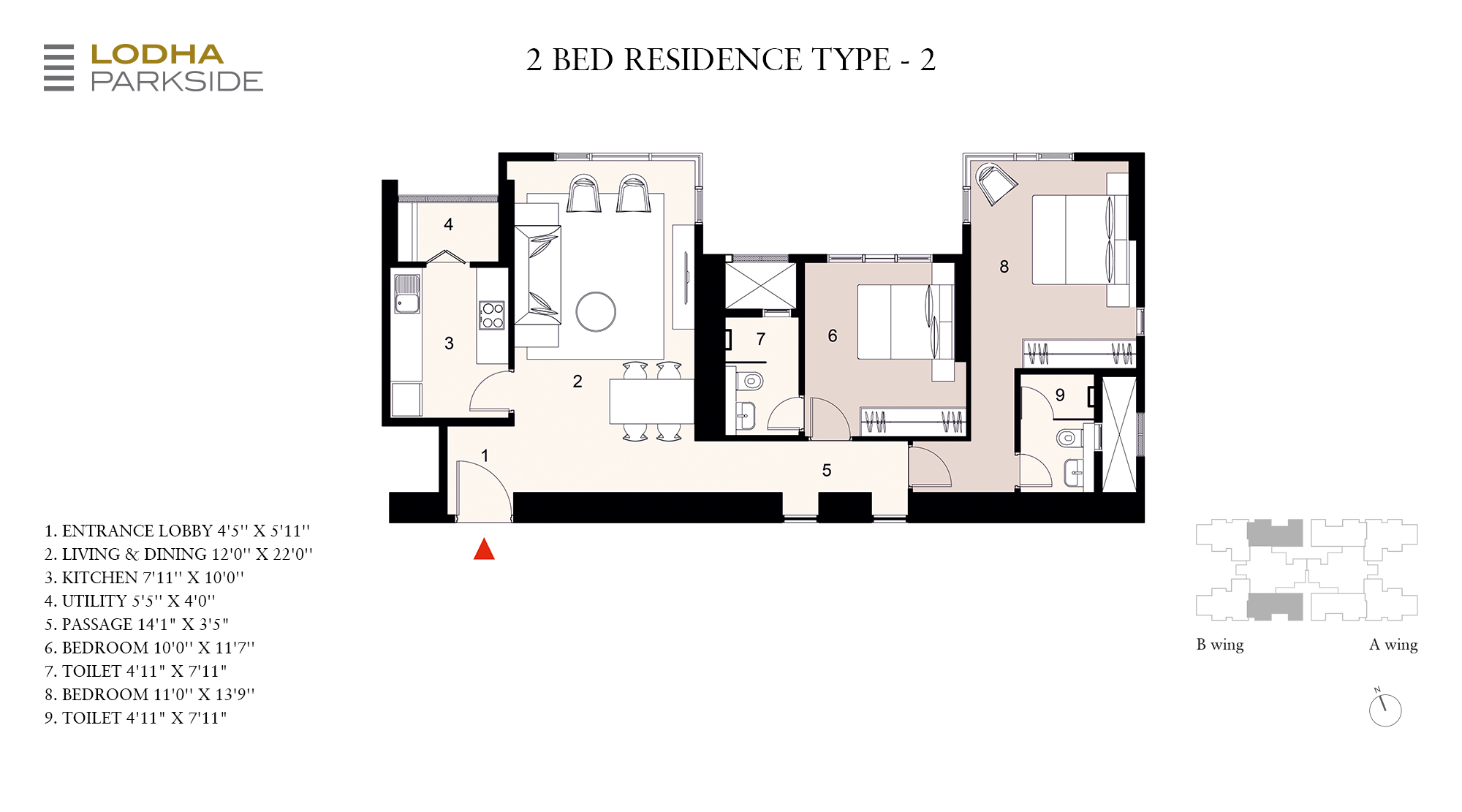 2 Bed Residence Type 2