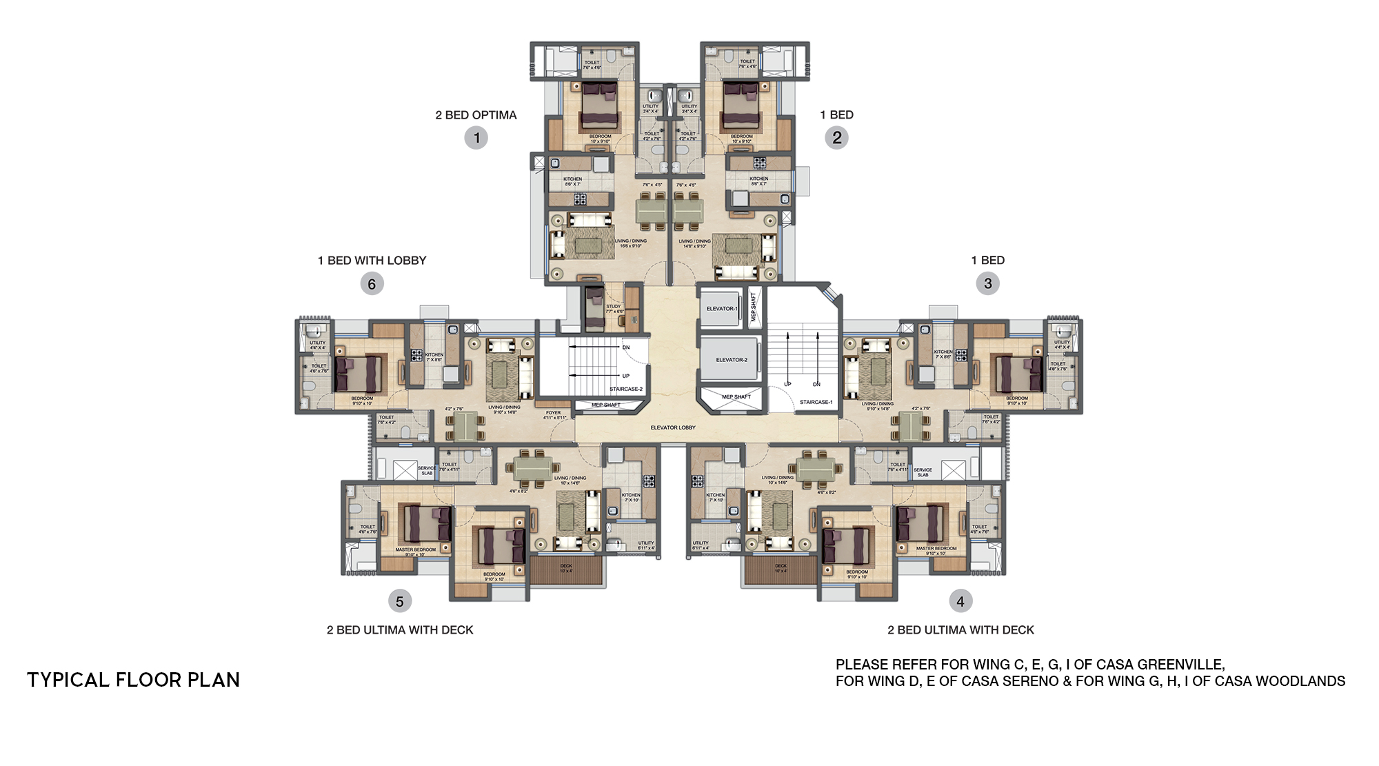 Lodha Upper Thane Floor Plans and Prices for 1 BHK, 2
